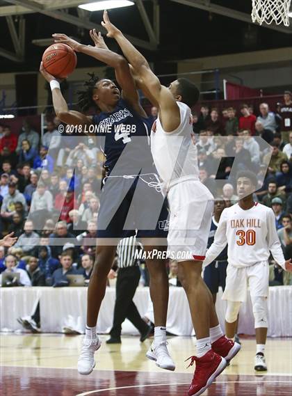 Thumbnail 2 in NSU University vs. Oak Hill Academy (Spalding Hoophall Classic) photogallery.