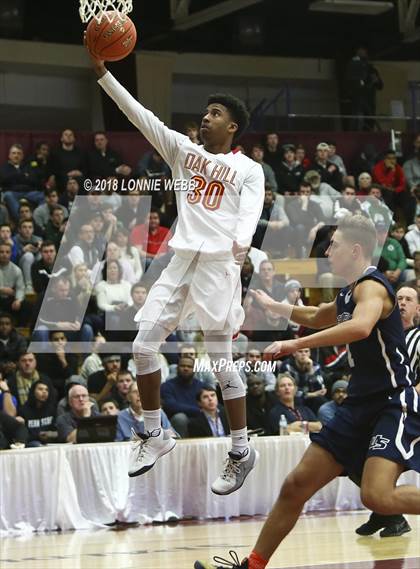 Thumbnail 1 in NSU University vs. Oak Hill Academy (Spalding Hoophall Classic) photogallery.