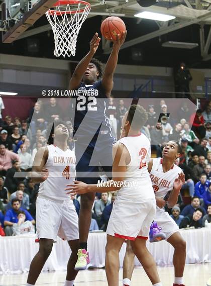 Thumbnail 1 in NSU University vs. Oak Hill Academy (Spalding Hoophall Classic) photogallery.