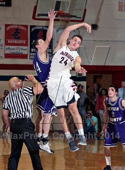 Thumbnail 1 in Sevier County @ Jefferson County (TSSAA D2-AAA District Finals) photogallery.