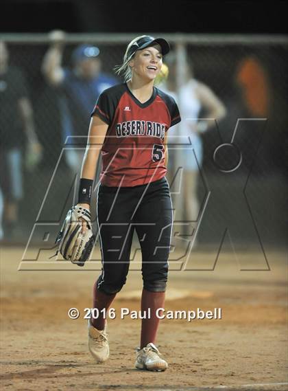 Thumbnail 1 in Desert Ridge vs Pinnacle (Desert Mountain Softball Invitational)  photogallery.