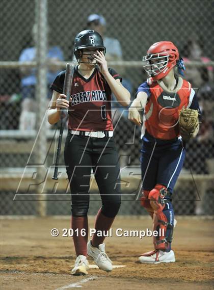 Thumbnail 1 in Desert Ridge vs Pinnacle (Desert Mountain Softball Invitational)  photogallery.