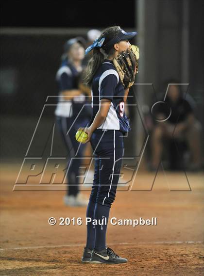Thumbnail 1 in Desert Ridge vs Pinnacle (Desert Mountain Softball Invitational)  photogallery.
