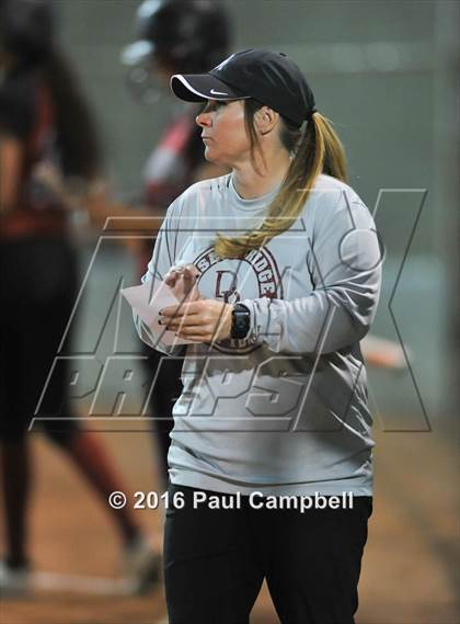 Thumbnail 1 in Desert Ridge vs Pinnacle (Desert Mountain Softball Invitational)  photogallery.