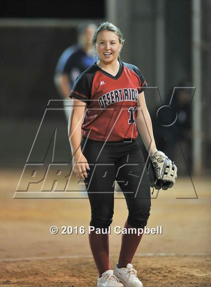 Thumbnail 2 in Desert Ridge vs Pinnacle (Desert Mountain Softball Invitational)  photogallery.