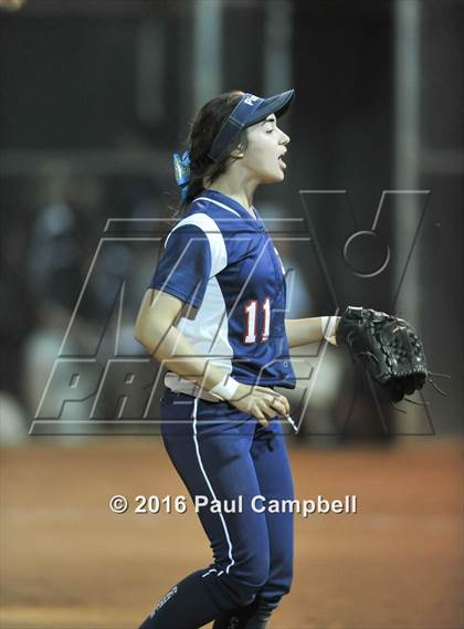 Thumbnail 1 in Desert Ridge vs Pinnacle (Desert Mountain Softball Invitational)  photogallery.