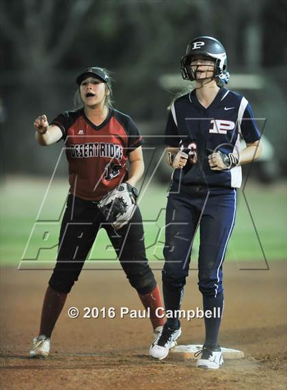 Thumbnail 1 in Desert Ridge vs Pinnacle (Desert Mountain Softball Invitational)  photogallery.