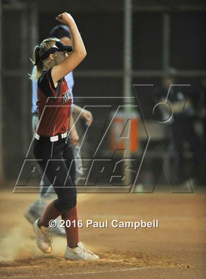 Thumbnail 3 in Desert Ridge vs Pinnacle (Desert Mountain Softball Invitational)  photogallery.