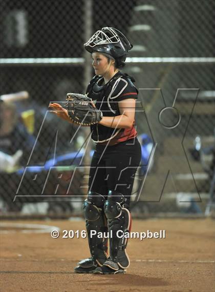 Thumbnail 2 in Desert Ridge vs Pinnacle (Desert Mountain Softball Invitational)  photogallery.