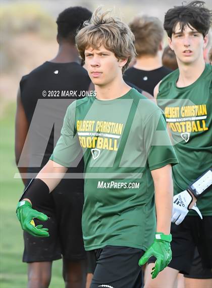 Thumbnail 1 in Gilbert Christian vs. Trivium Prep (O'Connor 7 on 7 Tournament) photogallery.