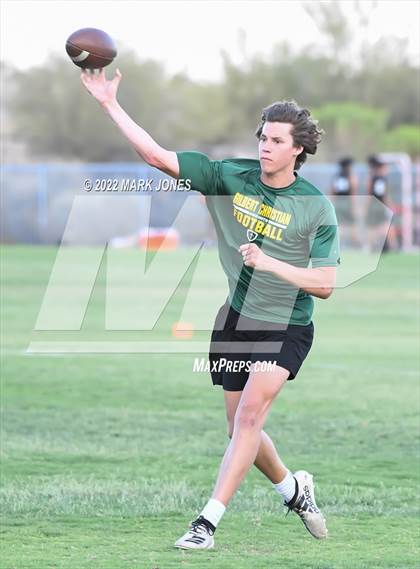 Thumbnail 1 in Gilbert Christian vs. Trivium Prep (O'Connor 7 on 7 Tournament) photogallery.
