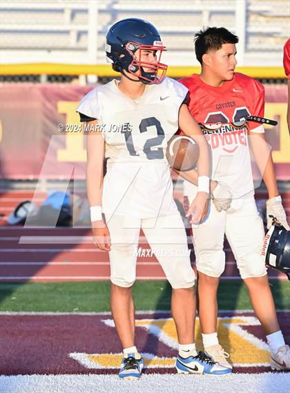 Thumbnail 1 in Highland vs. Centennial  (Scrimmage at Mountain Pointe) photogallery.