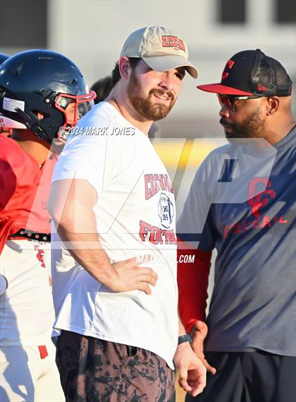 Thumbnail 3 in Highland vs. Centennial  (Scrimmage at Mountain Pointe) photogallery.