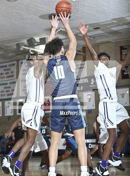 Thumbnail 3 in Bishop Loughlin vs Archbishop Molloy (CHSAA Spring Basketball Tournament) photogallery.