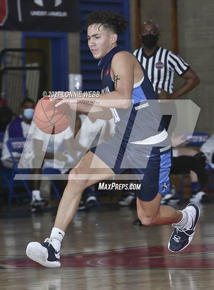 Thumbnail 3 in Bishop Loughlin vs Archbishop Molloy (CHSAA Spring Basketball Tournament) photogallery.