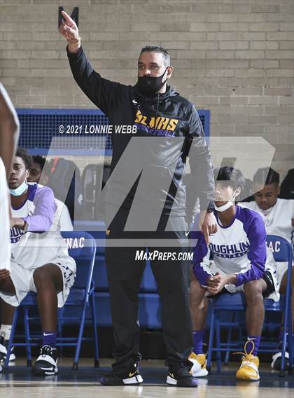 Thumbnail 2 in Bishop Loughlin vs Archbishop Molloy (CHSAA Spring Basketball Tournament) photogallery.