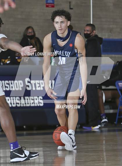 Thumbnail 3 in Bishop Loughlin vs Archbishop Molloy (CHSAA Spring Basketball Tournament) photogallery.