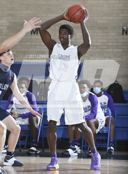 Thumbnail 1 in Bishop Loughlin vs Archbishop Molloy (CHSAA Spring Basketball Tournament) photogallery.