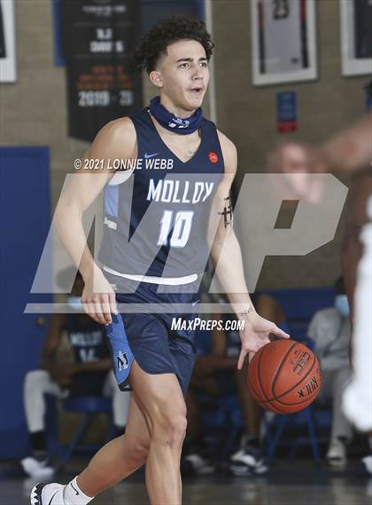 Thumbnail 3 in Bishop Loughlin vs Archbishop Molloy (CHSAA Spring Basketball Tournament) photogallery.