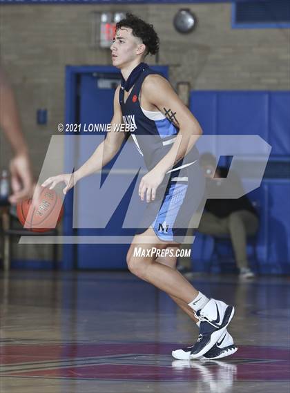 Thumbnail 1 in Bishop Loughlin vs Archbishop Molloy (CHSAA Spring Basketball Tournament) photogallery.