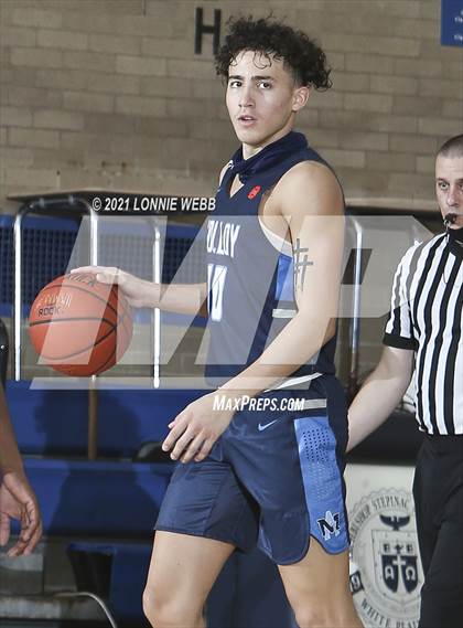 Thumbnail 1 in Bishop Loughlin vs Archbishop Molloy (CHSAA Spring Basketball Tournament) photogallery.