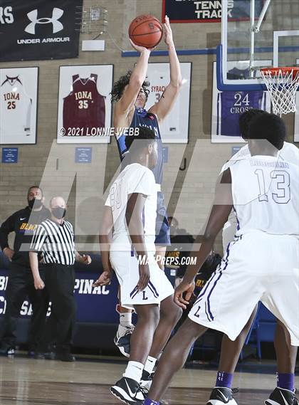 Thumbnail 2 in Bishop Loughlin vs Archbishop Molloy (CHSAA Spring Basketball Tournament) photogallery.