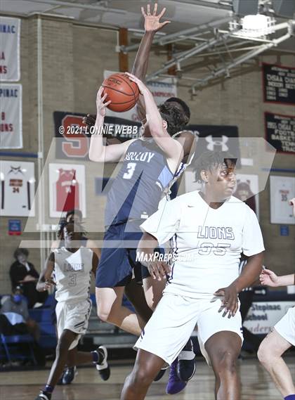 Thumbnail 2 in Bishop Loughlin vs Archbishop Molloy (CHSAA Spring Basketball Tournament) photogallery.