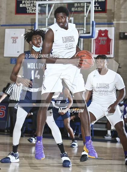 Thumbnail 3 in Bishop Loughlin vs Archbishop Molloy (CHSAA Spring Basketball Tournament) photogallery.