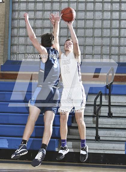 Thumbnail 2 in Bishop Loughlin vs Archbishop Molloy (CHSAA Spring Basketball Tournament) photogallery.