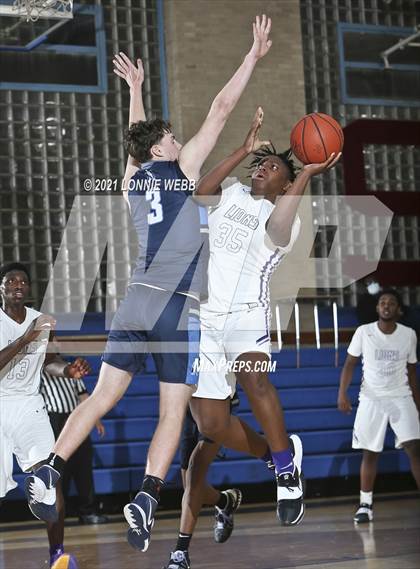 Thumbnail 2 in Bishop Loughlin vs Archbishop Molloy (CHSAA Spring Basketball Tournament) photogallery.