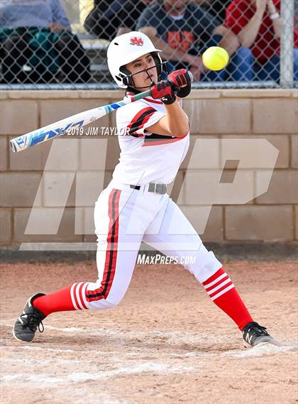 Thumbnail 2 in Mineral Wells vs Alvord (Jacksboro Softball Tournament) photogallery.