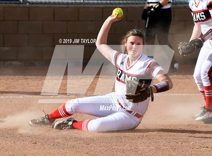 Thumbnail 3 in Mineral Wells vs Alvord (Jacksboro Softball Tournament) photogallery.