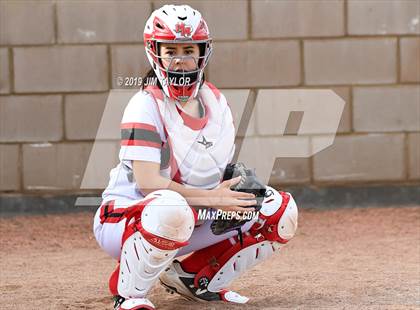 Thumbnail 1 in Mineral Wells vs Alvord (Jacksboro Softball Tournament) photogallery.