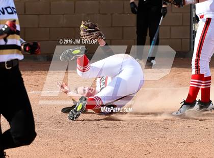 Thumbnail 3 in Mineral Wells vs Alvord (Jacksboro Softball Tournament) photogallery.
