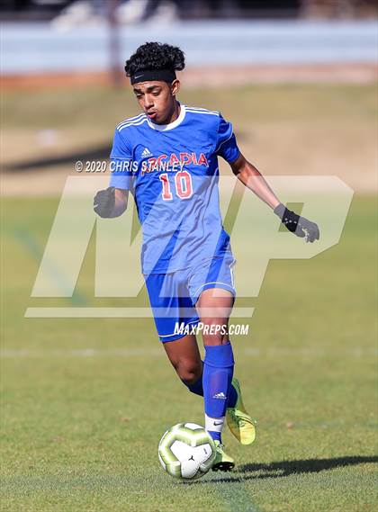 Thumbnail 3 in Arcadia vs. Hawaii Prep (Arizona Soccer Showcase) photogallery.
