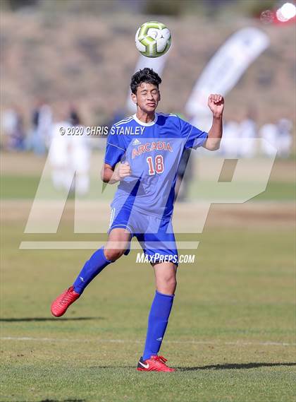Thumbnail 1 in Arcadia vs. Hawaii Prep (Arizona Soccer Showcase) photogallery.