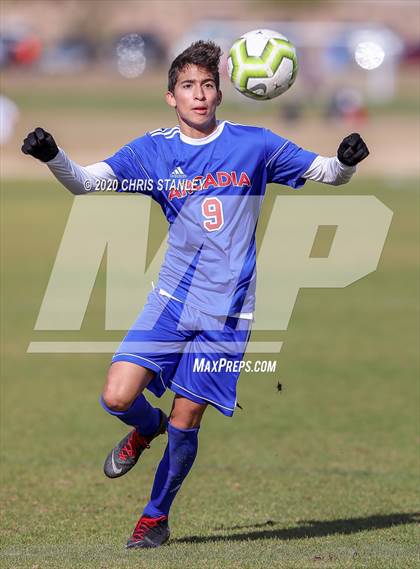 Thumbnail 1 in Arcadia vs. Hawaii Prep (Arizona Soccer Showcase) photogallery.