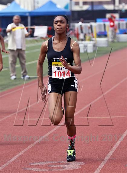 Thumbnail 2 in Arcadia Invitational (100 M Dash) photogallery.