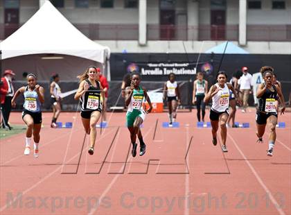 Thumbnail 2 in Arcadia Invitational (100 M Dash) photogallery.