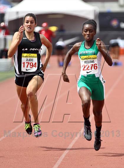Thumbnail 3 in Arcadia Invitational (100 M Dash) photogallery.