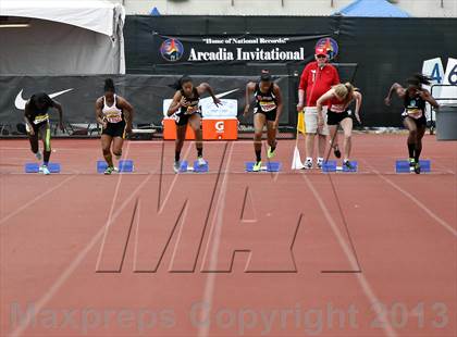 Thumbnail 1 in Arcadia Invitational (100 M Dash) photogallery.