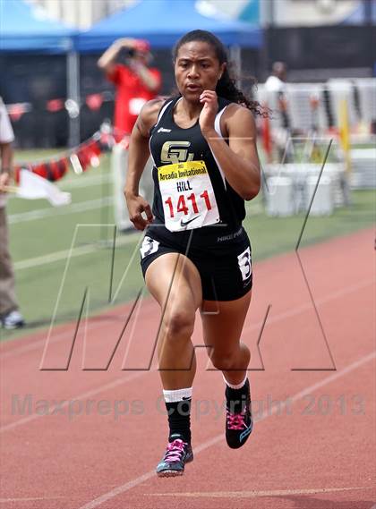 Thumbnail 2 in Arcadia Invitational (100 M Dash) photogallery.