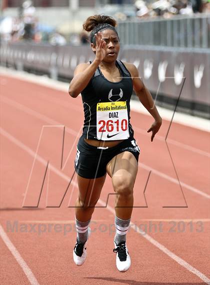 Thumbnail 3 in Arcadia Invitational (100 M Dash) photogallery.