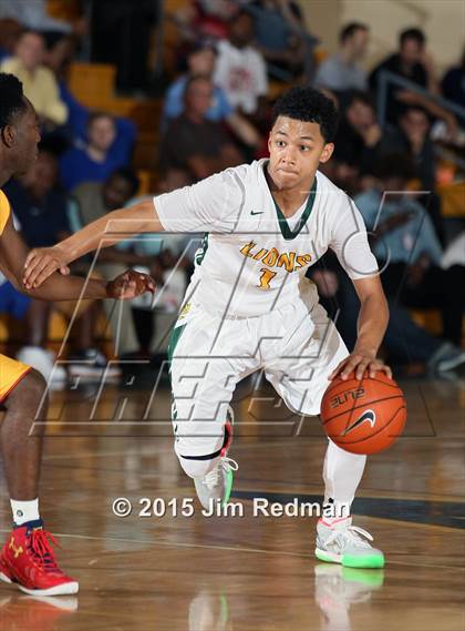 Thumbnail 2 in West Linn vs. Wesleyan Christian Academy (City of Palms Classic) photogallery.