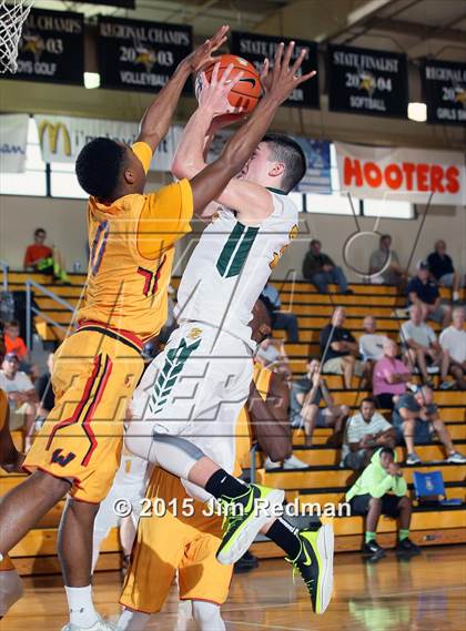 Thumbnail 3 in West Linn vs. Wesleyan Christian Academy (City of Palms Classic) photogallery.