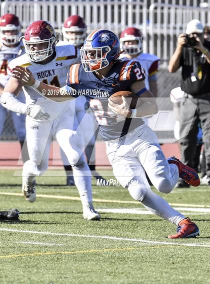 Thumbnail 3 in 2019 CHSAA State Football Playoffs - Class 5A Round 1 photogallery.