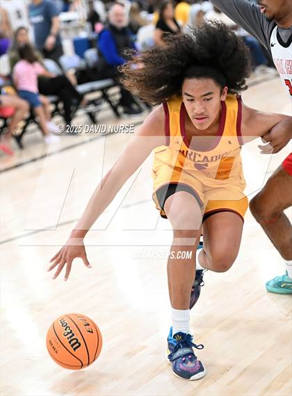 Thumbnail 3 in Oak Hills v Arcadia (SCIBCA Cali Live NCAA Viewing Tournament) photogallery.