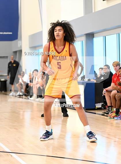 Thumbnail 3 in Oak Hills v Arcadia (SCIBCA Cali Live NCAA Viewing Tournament) photogallery.