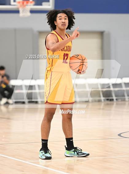 Thumbnail 1 in Oak Hills v Arcadia (SCIBCA Cali Live NCAA Viewing Tournament) photogallery.