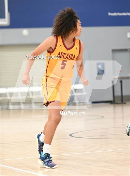 Thumbnail 1 in Oak Hills v Arcadia (SCIBCA Cali Live NCAA Viewing Tournament) photogallery.